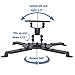 DYNAVISTA Full Motion Universal Projector Ceiling Mount Bracket with Adjustable Extendable Arms Rotating Swivel Tilt and Low Profile Mount for Home and Office Projector (Black)