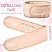 Hoteam 30 Pack Spa Headband Facial Esthetician Hair Wrap for Women Adjustable Makeup Sports Shower Stretch Towel with Tape(Light Pink)