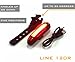 LINE-120 Front or Rear Bike Light USB Rechargeable LED Bicycle Lights Skateboard Longboard Road Mountain Bicycle Flasher Set