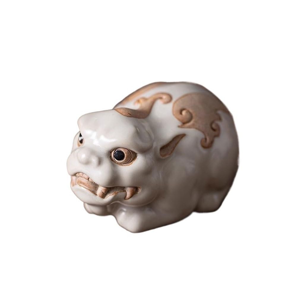 ENGENDER Kung Fu Tea Pet Home Tea Table Lucky Pet Ornaments Revolving Play Decorations(A)