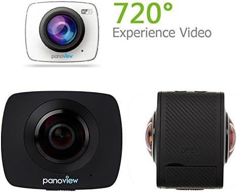 Yumiasa 720 Degree VR Camera Spherical Panorama images or Video 30fps 1080p full-HD Video Two 220 Degree Fisheye angle Lens Use For Iphones and Samsung Other All Smartphone ( With Micro SD 8GB )