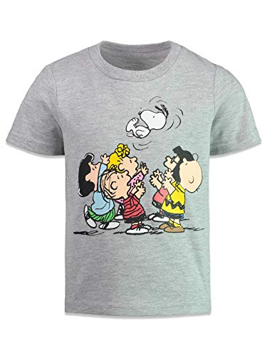 Peanuts Snoopy Charlie Brown Woodstock Big Boys 4 Pack Graphic T-Shirts Multi 18-20