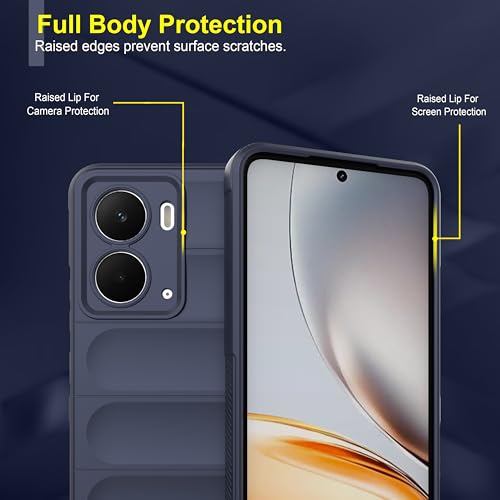 Image of amazon basics Back Case Cover for Realme P3 5G | Compatible for Realme P3 5G Back Cover | Liquid Silicon Magic Case with Camera Protection | Sapphire