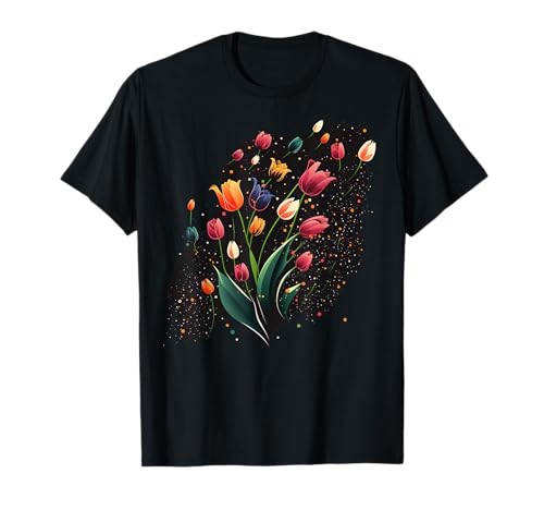 Bouquet de tulipes sur tulipe T-Shirt