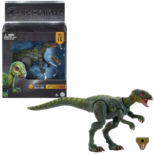 Jurassic World Hammond Collection Dinosaurier Actionfigur Hypsilophodon Premium-Design mit realistischen Augen beweglichen Gelenken und zusätzlichem Kiefer JKM94