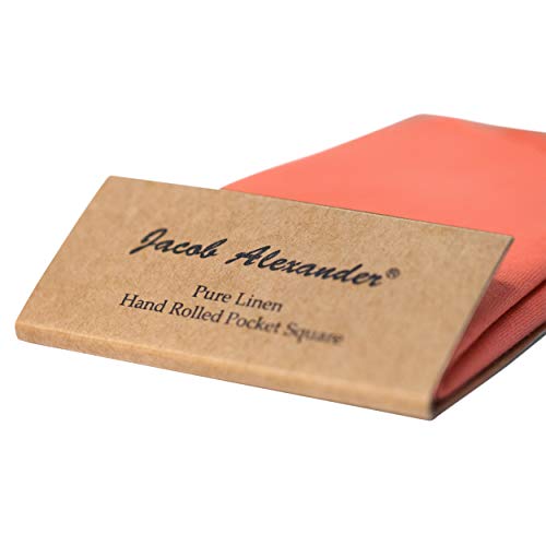Image of Jacob Alexander Linen Handrolled 15 inch x 15 inch Pocket Square Hanky