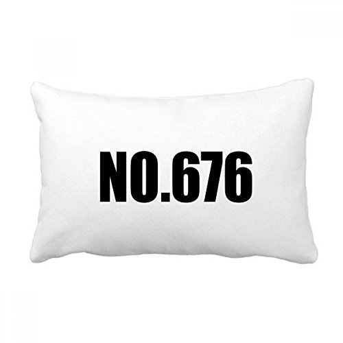 Oreiller No.676 Chanceux Numéro coussin lombaire décoratif multicolore