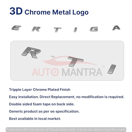 Image of Ertiga Self Adhesive | Metal Sticker Logo Badge 3D Emblem Car Sticker