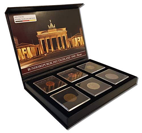 IMPACTO COLECCIONABLES Deutsche Währungsgeschichte, 6 Münzen Bundesrepublik Deutschland 1949-Heute