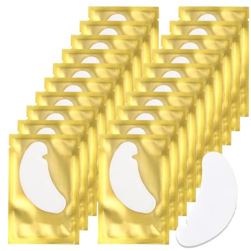 50 Pares Eye Gel Pads, Pestañas Lash Extension Pads Sin Pelusa, Under Eye Gel Parches, Almohadillas para Extensiones de Pestañas, para Pro Salon Extensión Individual de Pestañas