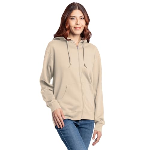 Image of Fruit of the Loom Eversoft Fleece Full Zip Hoodie Sweatshirt