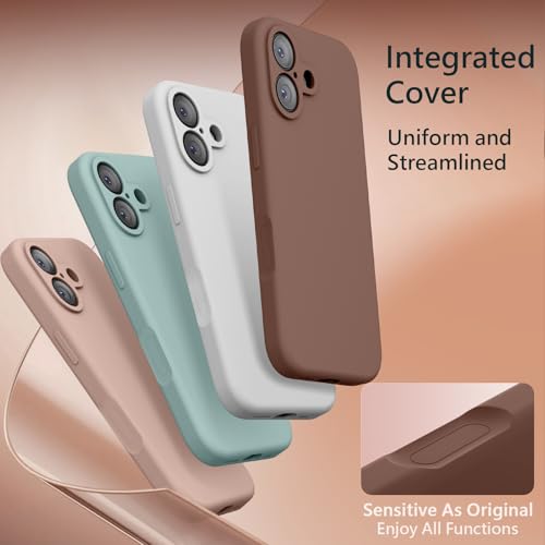 Image of FireNova Magnetic for iPhone 17 Case, Compatible with MagSafe, [Integrated Silicone Camera Control Button] [Camera Protection] Anti-Scratch Microfiber Lining Phone Case, 6.3 inch, Light Brown