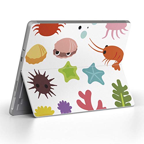 Surface Go 3 / Surface Go 2 Surface Go 全世代対応 専用スキンシール サーフェス go igsticker シール スキン 保護 フィルム ステッカー アクセサリー 009286 動物 海 カラフル