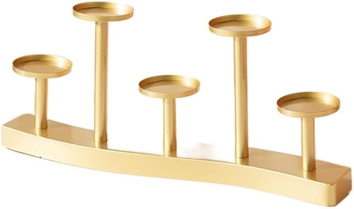 Candlestick Detachable Candle Holder Home Romantic Candlelight Dinner Wedding Candle Stand Decoration(E)