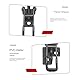 2 Stück Spannverschluss Schwarz, Spannverschlüsse GH-4001 Kistenverschluss Metall Schnappverschluss Verschluss Verstellbar M4 Kniehebelspanner Toggle Latch Clamps für Kisten Schrank