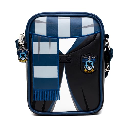 The Wizarding World of Harry Potter Bag, Crossbody, Harry Potter Hogwarts School Ravenclaw Uniform Embroidered, Vegan Leather