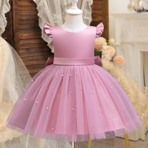 NNJXD Princess Girl Flower Dress Tulle Wedding Party Pageant Gown3
