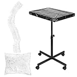 MBAIYO Disposable Tattoo Tray Cover, 100 PCS Tattoo Arm Rest Covers with Elastic Transparent Liner for Salon Machine Table Station Accessories,Suitable for 16 x 24 Inch Trays