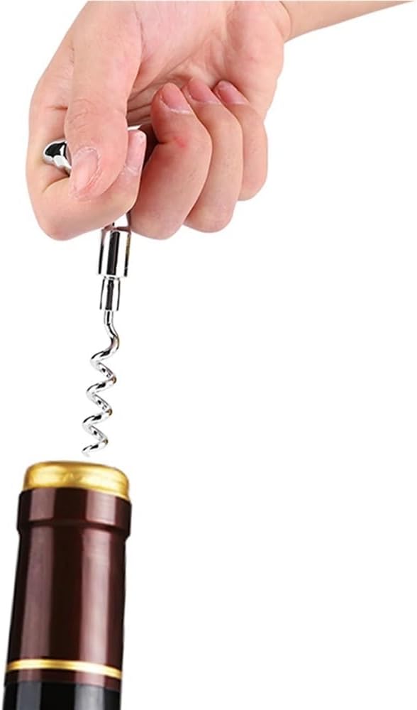 Metal Wine Corkscrew Easy Open Metal Tool Winged Corkscrew Multifunctional Wine Corkscrew Lever Design Wine Corkscrew Easy Twist and Pull Slide Out Corks Smoothly for Home and Work Dinners