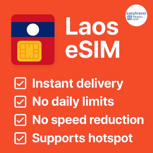 Laos eSIM High-Speed-Daten unterstützen Hotspot 30 Tage 3-20 GB E-Mail-Lieferung (10 GB für 30 Tage)