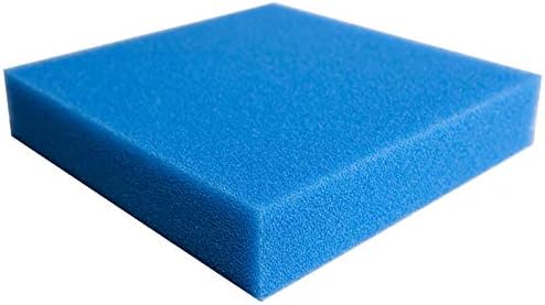 Premium German Quality Sponge aquarium Polyether Filter Foam Media HMF Pad sheet pond fish Shrimp 31x30x5cm (Blue, PPI 30)