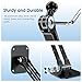 Lucrave Tablet Wall Mount Holder, Aluminium Extendable iPad Wall Holder, with 360°Rotating Base Adjustable and Foldable for iPad Pro Air Mini, Galaxy Tab, All 4.7-13