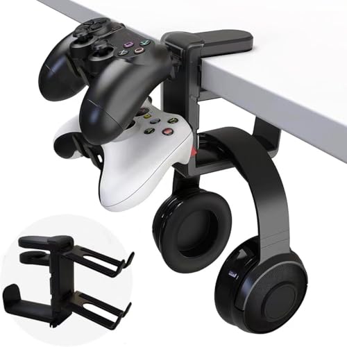 NIRVASH PS5 Controller Holder Gaming Headset Headphone Stand for ...