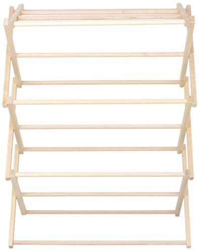 Pennsylvania Woodworks Clothes Drying Rack: Solid Maple Hard Wood Laundry Rack For Sweaters, Blouses, Lingerie & More, Durable Folding Drying Rack, Made In Usa, No Assembly Needed #TOP3