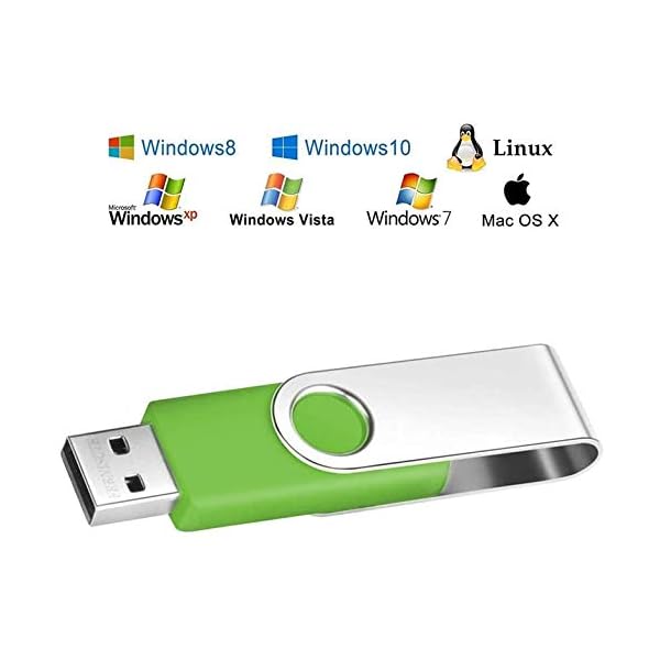 32 GB USB Stick 10 Stück Memory Sticks - Tragbar Grün Speicherstick 32GB USB 2.0 Flash Laufwerk - Einklappbarer Grün… – Bild 5