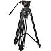 Produktbild Denash Professionelles Stativ, Aluminiumlegierung Kamerastativ mit hydraulischem Kugelkopf Heavy Duty Video Shooting Fotografie Reisekamerastativ für DSLR Camcorder
