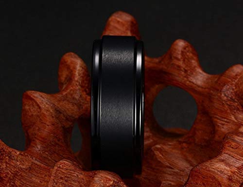 8Mm Black High Polish/Matte Finish Men's Tungsten Ring Wedding Band 7-12 (11) #TOP2