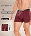 FORVEVO Mens Merino Wool Boxer Underwear, Breathable Boxer Briefs, Comfortable Soft Loose Moisture Wicking Stink Free Tagless Boxers Shorts with Elastic Waistband 2 Pack (Multicolor03, L)