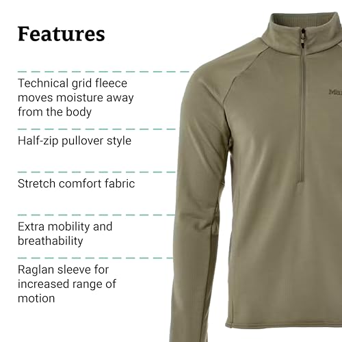 Image of MARMOT Men's Leconte Fleece 1 /2 Zip Pullover Jacket