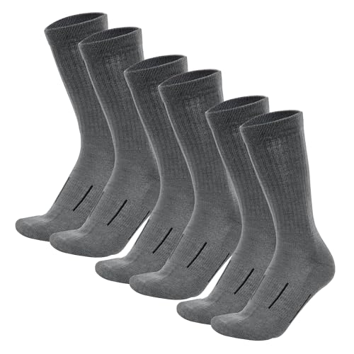 Image of Merino Wool Socks for Men and Women Hiking Merino Wool Boot Socks Thermal Warm Crew Style Work