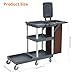 Cleaning Cart Janitorial Cart Cleaning Carts on Wheels 3-Shelf Commercial Traditional Plastic Housekeeping Carts for Housekeeping