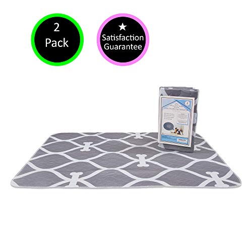 Extra Absorbent, Non Slip, Eco Friendly, Premium Washable Reusable Pee Pads for Dogs