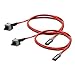 Electop 2 Pack 2 Pin SW PC Power Cable on/Off Push Button ATX Computer Switch Wire 45cm