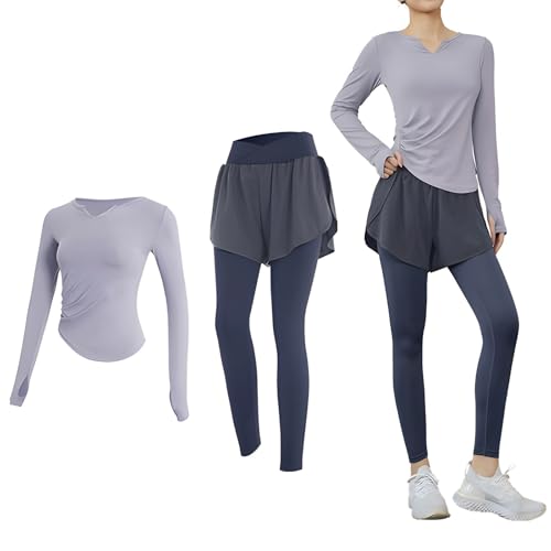 Tenues de Pilates deux pièces en tissu technique haut de gamme taille XXL