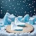 Jinshining 2Pcs Iceberg Model Realistic Arctic Miniature Iceberg 3D Model Polar Bear Christmas Decorations Cake Decoration Craft Home Decoration Cake and Cupcake Toppers Icing and Decorations Cooking