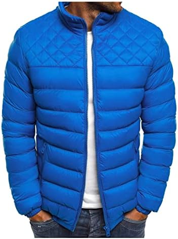 JoRasa Simple Winter With Cap Work Long-Sleeved Coats Men Hooded Warm Fit Solid Color Coats With Pockets Puffer