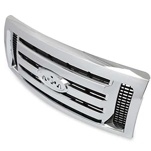 image for Kojem Silver Grille Compatible With 2009-2014 Ford F-150 XL Model Bump