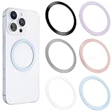Anello Magnetico Cellulare 6 Pezzi Magnetici Senza Fili Universali in Metallo con Adesivo - Universal Ring in Metallo Anello Magnetico per Magsafe, Compatibile per iPhone 15 14 Series Galaxy S23 S22