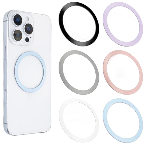 6 Anelli Magnetici Universali Per Ricarica Wireless – Compatibili Con MagSafe Per IPhone E Galaxy, Installazione Semplice