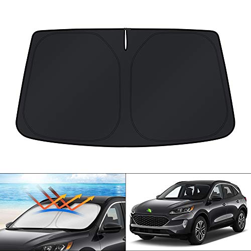 KUST Windshield Sun Shade for 2020-2025 2026 Ford Escape Accessories Custom Fit Window Shade Sun Visor Protector Foldable Blocks UV Rays Keep Car Cooler
