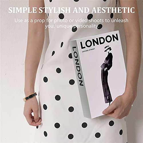 Ustotop Decorative Books Set, Storage Box For Entry Table, Decorative Stacked Books Decor, Shelf Decor Accents Decorative Books, Decor Books For Home Decor, Faux Books For Decoration Home, Office #TOP3