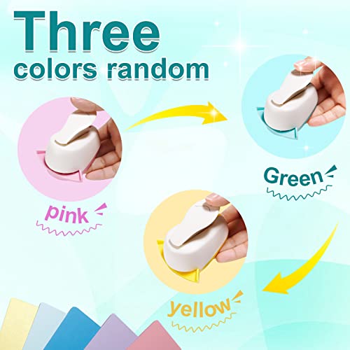 Ucec Corner Rounder Punch, R6 Mm Corner Punch, Paper Corner Rounder For Paper Crafts, Card Making, Photocards, Cardstock, Scrapbooking, Diy Projects (Three Colors Random) #TOP3