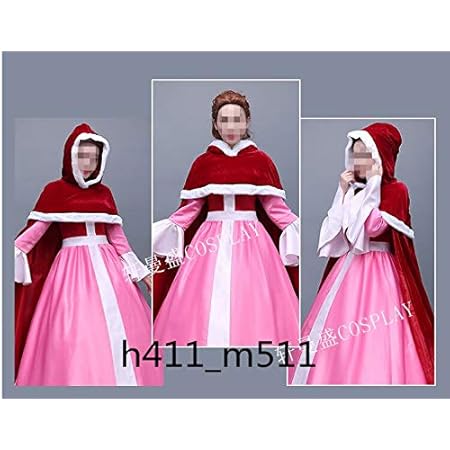 Amazon コスプレ衣装ディズニーベル 美女と野獣 冬ドレス 風 全セット コスプレ 仮装 通販
