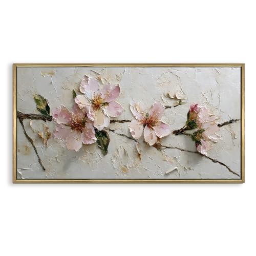 Image of PAPER PLANE DESIGN Big Size Wall Painting for Living Room Floral 2x4 Ft (B)
