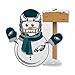 Rico Industries NFL Football Philadelphia Eagles Personalized Felt Snowman Pennant - Home and Living Room Decor - Soft Felt EZ to Hang
