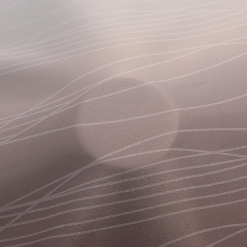 VEHEDE VEHEDE Farbverlauf Ombre Verdunkelung Thermovorhang Kälteschutz Curtains, Verdunklungsvorhänge Wohnzimmer Blickdichte Vorhänge mit Ösen, Raumteiler Vorhang, H 160 x B 107 cm, Braun und Weiß, 2er Set - Designansicht 6 | Tages Deals